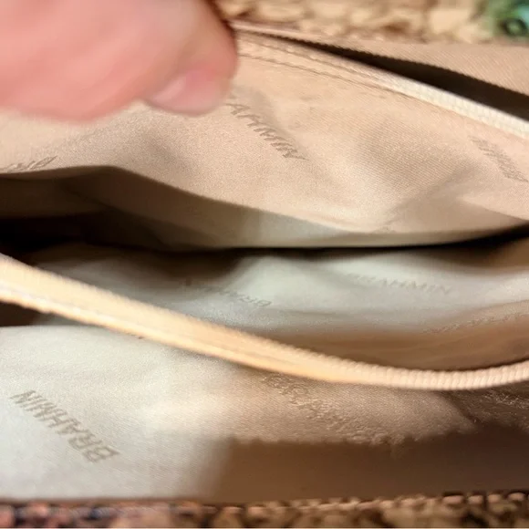 Brahmin Python-Texture Chain Shoulder Bag in Multicolor - Picture 10 of 10